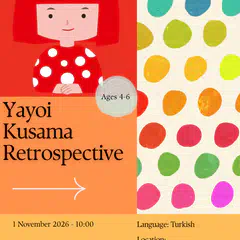 BSAK Jr Sunar: Yayoi Kusama sergisi çocuk turu (4-6 yas)