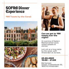 SOFRA Dinner Experience: 100 Toasts by the Canal